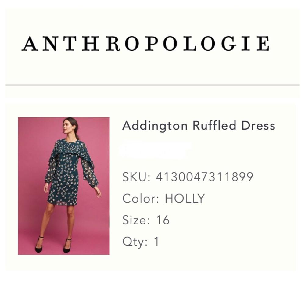 Donna Morgan Addington Ruffled Dress - 16 (holly)